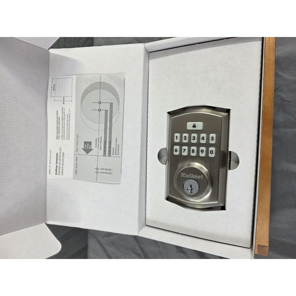 Kwikset SmartCode 9260 Satin Nickel Keypad Electronic Deadbolt w/ SmartKey NIB